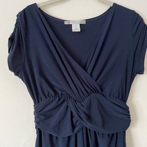 Japanese Weekend Deep V Nursing Maternity dress
